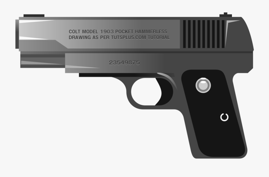 Handgun - Handgun Clip Art, Transparent Clipart