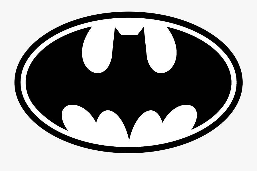 Batman 01 Logo Black And White - Batman Logo Clipart Black And White, Transparent Clipart