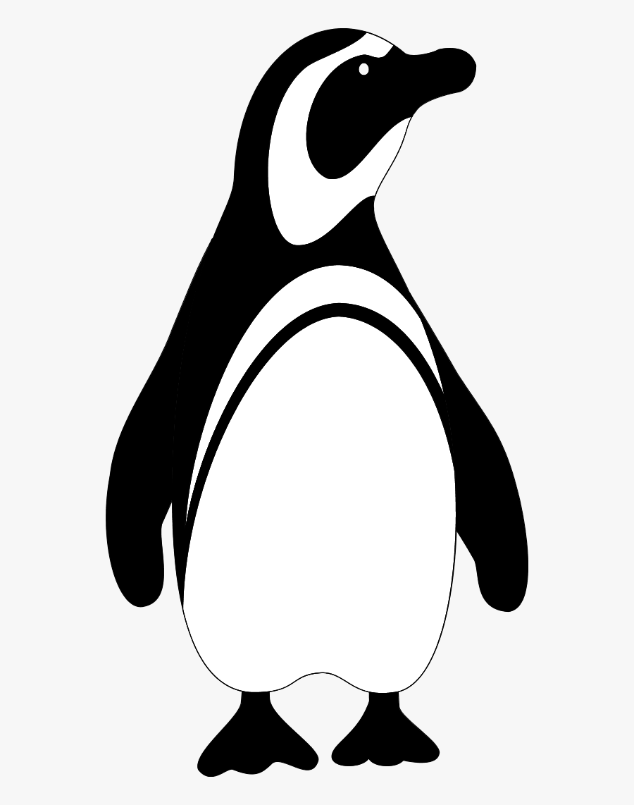 Penguin As An Undercover Super Hero - Free Penguin Clipart Black And White, Transparent Clipart