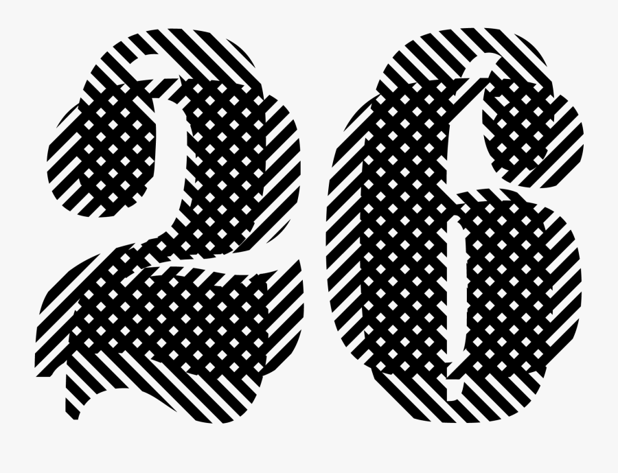 Alanna Munro’s Clever Event Numerals, Custom Designed - Polka Dot, Transparent Clipart