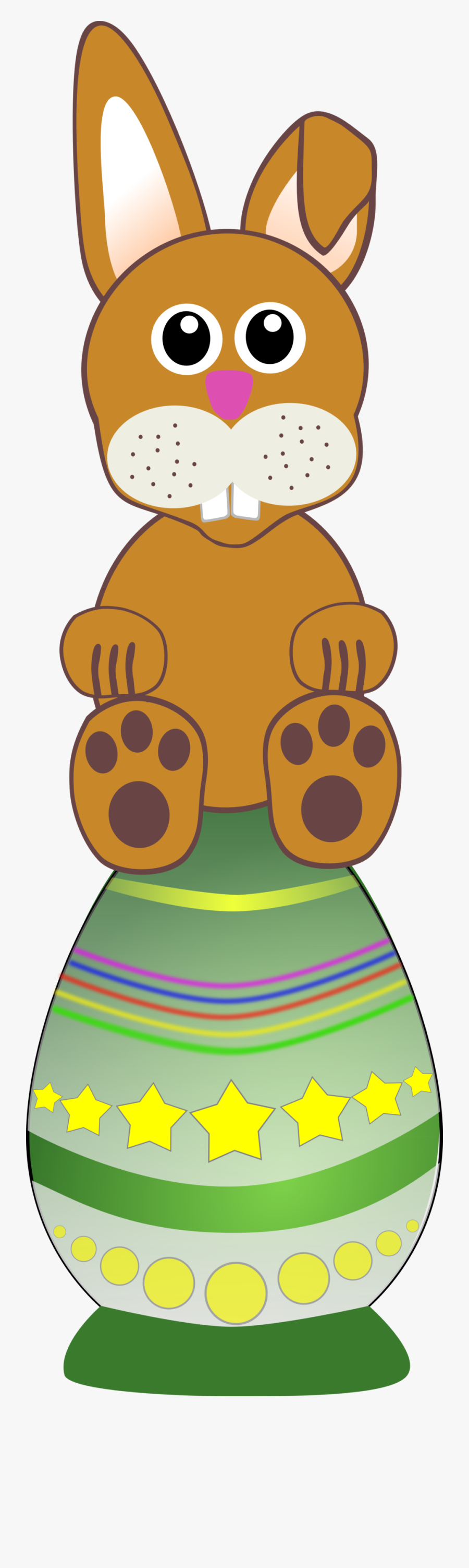 Rabbit 3 Baby Cartoon Easter Egg 555px - Зайчик Большой И Маленький, Transparent Clipart