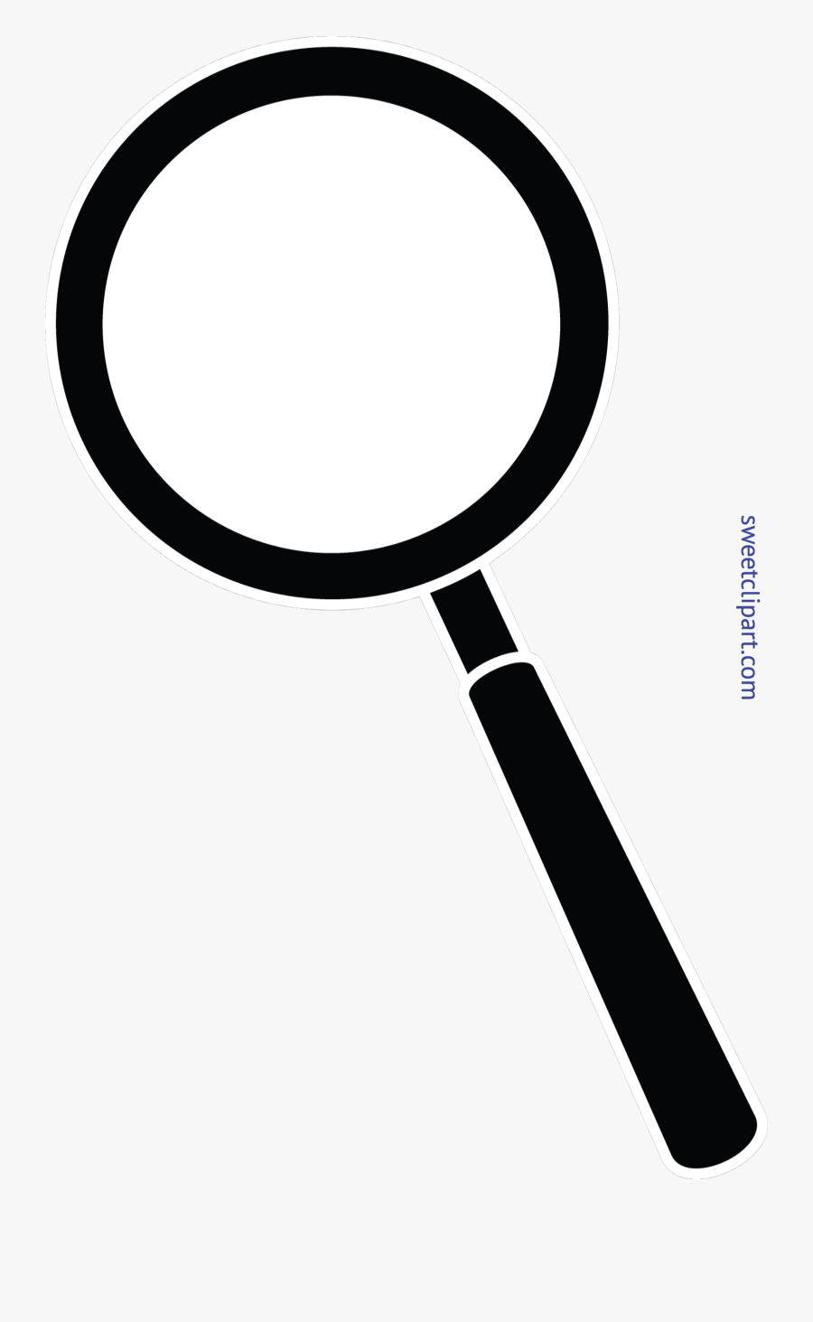Magnifying Glass Black Clip Art - Magnifying Glass Clipart Black And White, Transparent Clipart