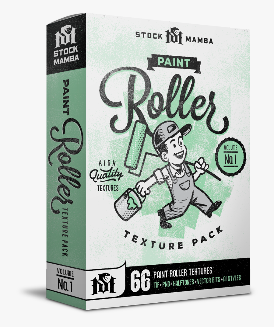 Paint Roller Texture Pack - Multimedia Software, Transparent Clipart