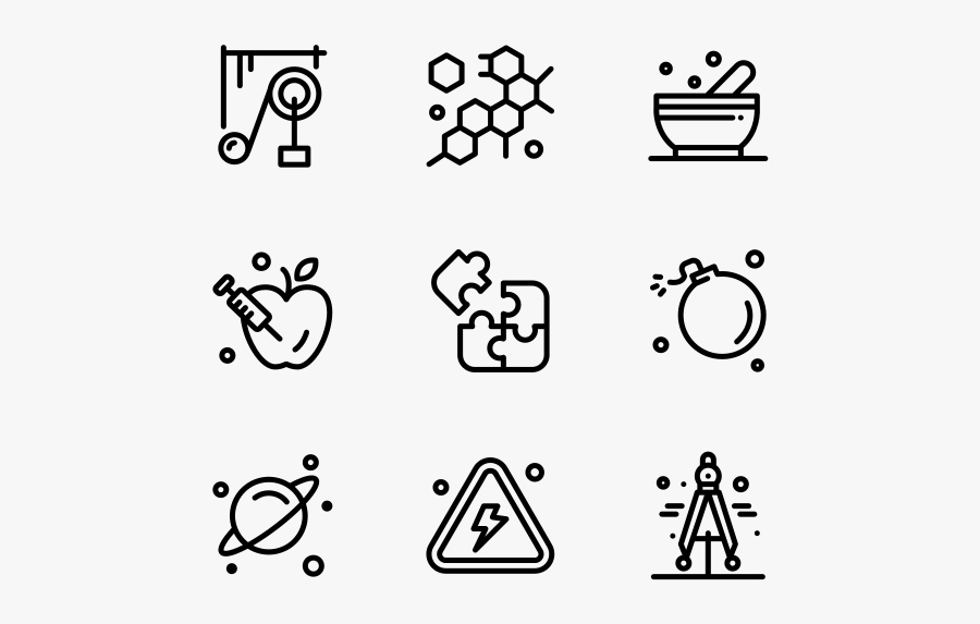 Science - Food Icon Hand Drawn, Transparent Clipart