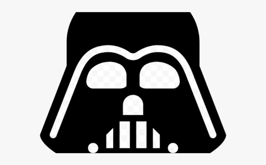 Darth Vader Clipart Vector Star Wars Icon Transparent - Darth Vader Head Silhouette, Transparent Clipart