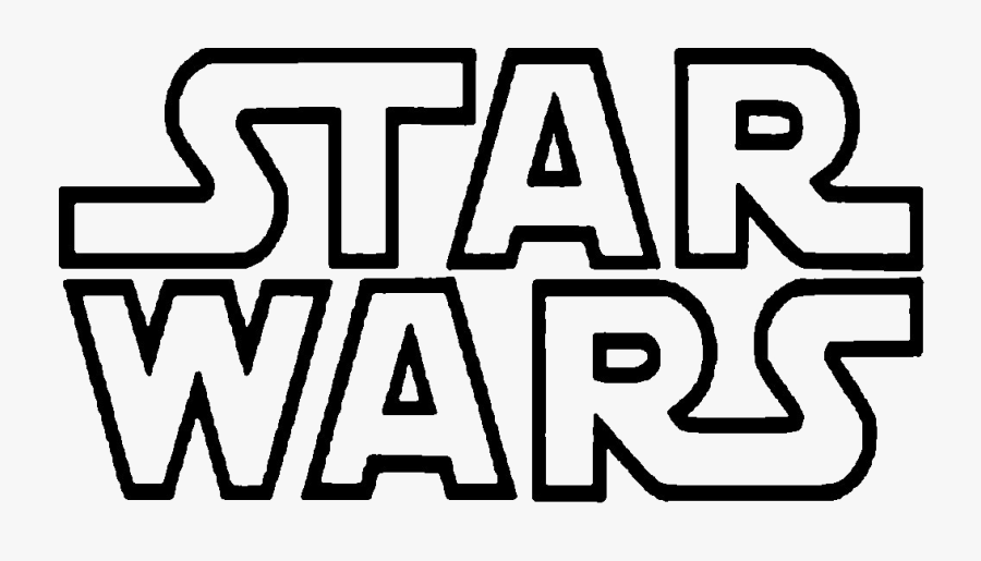 Star Wars Logo White, Transparent Clipart