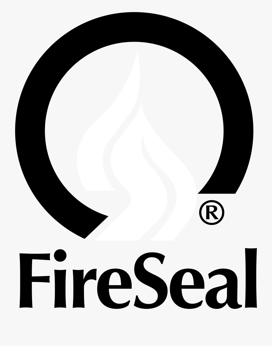 Fire Seal Logo Black And White, Transparent Clipart