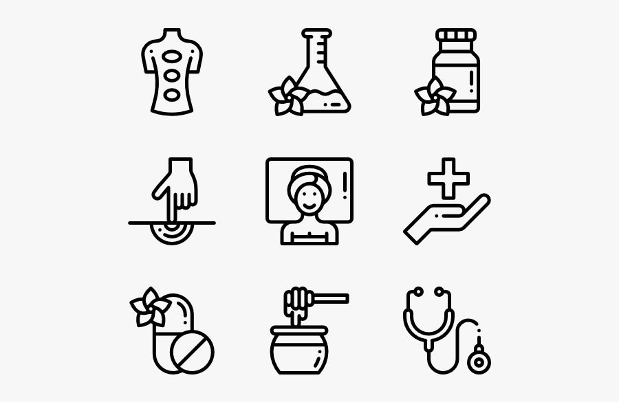 Alternative Medicine - Lab Icons, Transparent Clipart