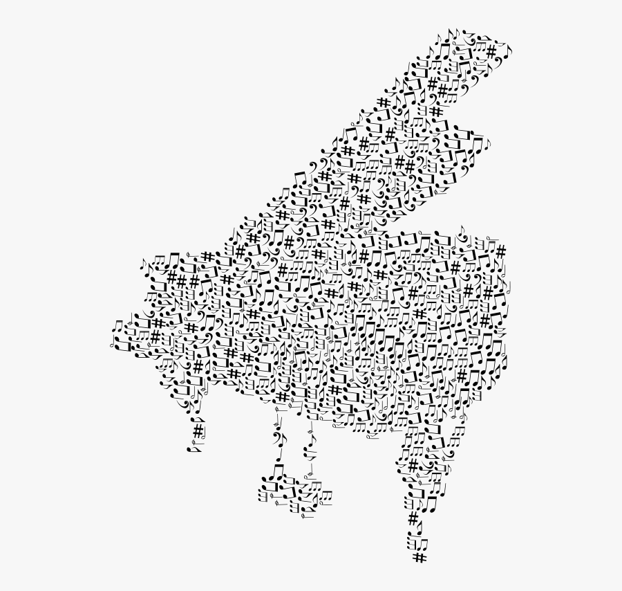 Cartoon Piano Music Notes, Transparent Clipart