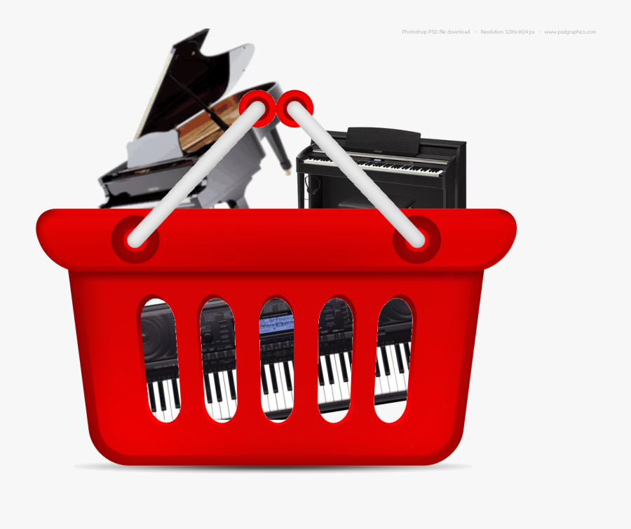 Shopping For A Piano Or Keyboard, Transparent Clipart