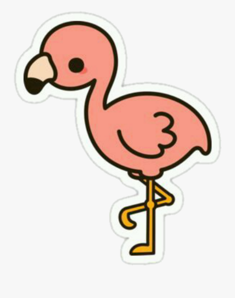 Cute Flamingos Clipart , Png Download - Cute Easy Flamingo Drawing, Transparent Clipart