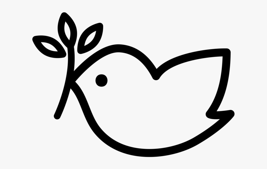 Dove Vector - Peace In Vector Png, Transparent Clipart