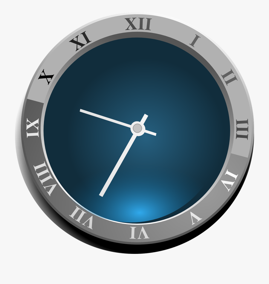 Clock, Roman Numerals, Time, Roman, Hour, Dial, Antique - Clock 3d Icon Png, Transparent Clipart