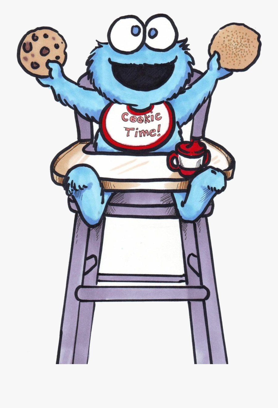 Cookie Monster Clipart Free Collection Transparent - Sesame Street Clipart Cookie Monster, Transparent Clipart