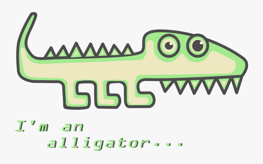 I´m An Alligator, Transparent Clipart