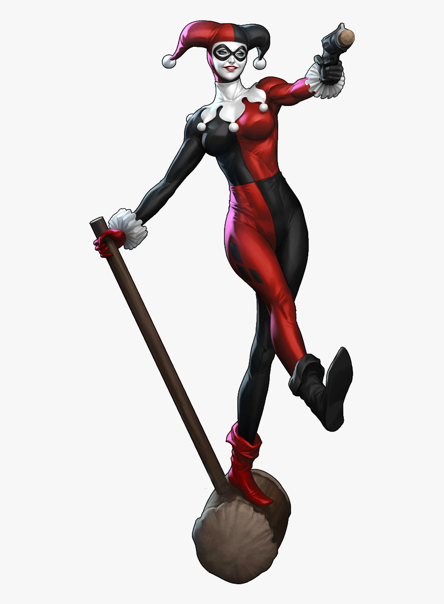 Harley Quinn Batman Joker Comic Book Art - Harley Quinn With Hammer, Transparent Clipart