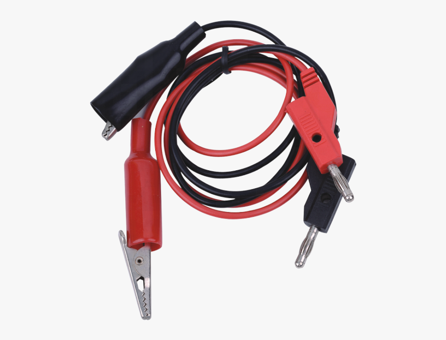 Banana Plug Alligator Clip Cords,18 Swg Stranded Wire - Usb Cable, Transparent Clipart