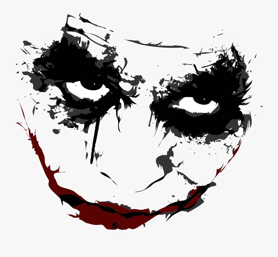 Joker Batman Harley Quinn Tattoo - Picsart Joker Face Png, Transparent Clipart