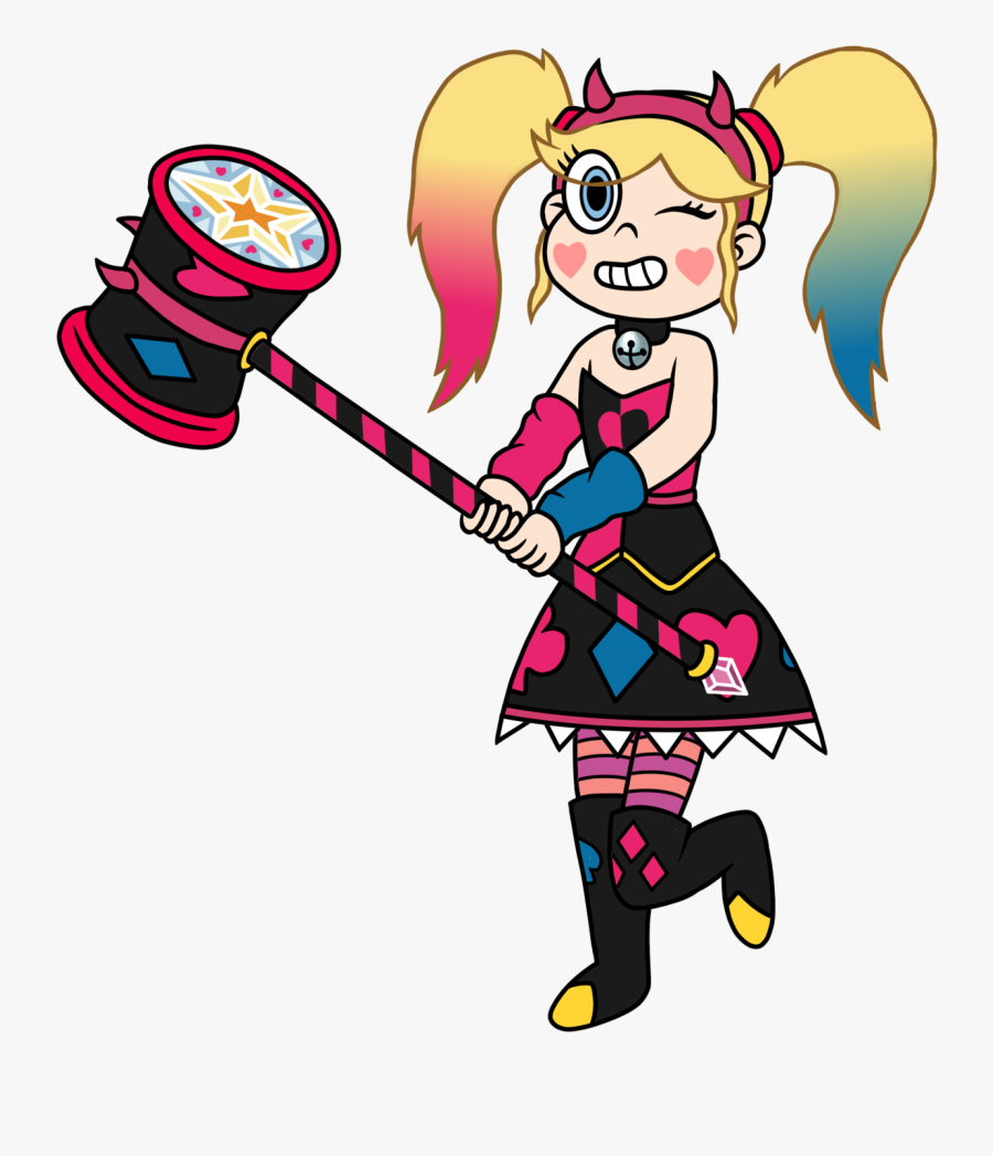 Harley Quinn Clipart Tumblr Transparent - Star Butterfly Harley Quinn, Transparent Clipart