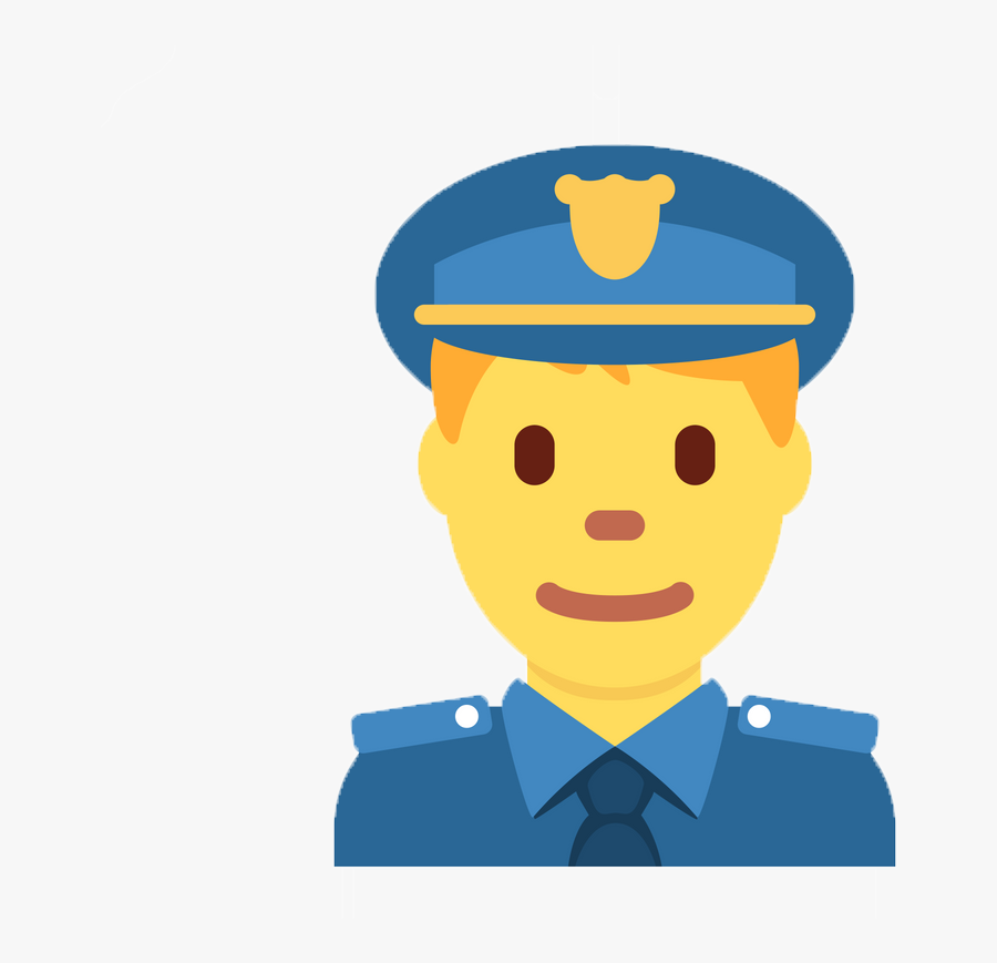 Police Officer Emoji, Transparent Clipart