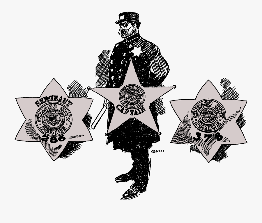 Chicago Police Prototype Stars - Illustration, Transparent Clipart