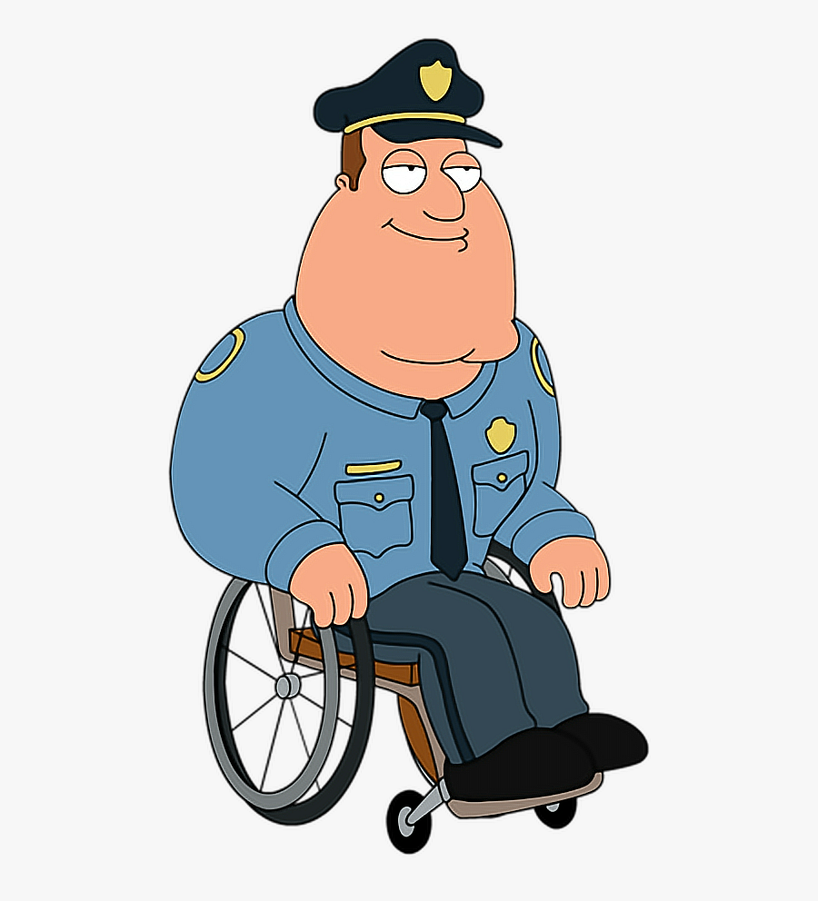 #joe #cop #police #cops #policedepartment #green #bot - Joe Family Guy Police, Transparent Clipart