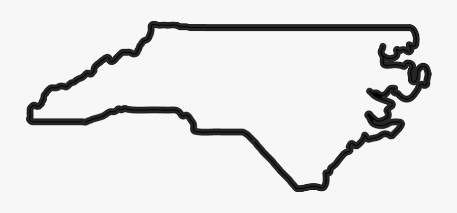 Clip Art Nc Outline Png - North Carolina Outline Png, Transparent Clipart