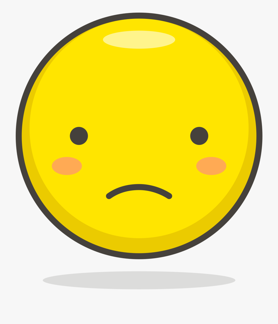 Frowny Face Png - Speechless Emoji, Transparent Clipart