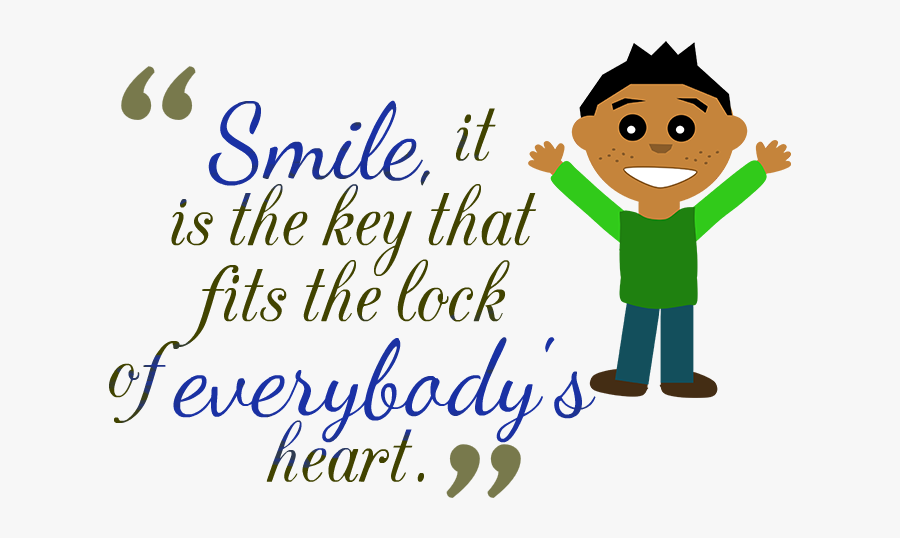 Smile Quotes Transparent Images - Cartoon, Transparent Clipart