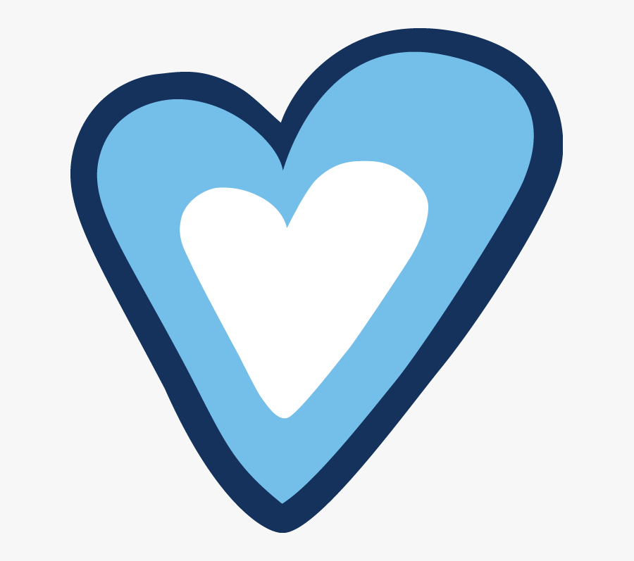 Fasdinnc - Carolina Blue Heart, Transparent Clipart