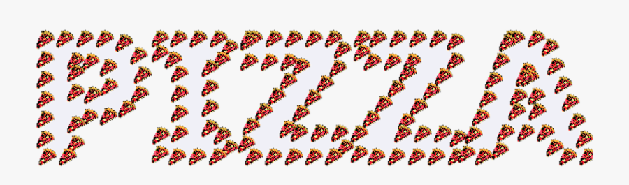 Pizza Food Word-art Free Picture, Transparent Clipart