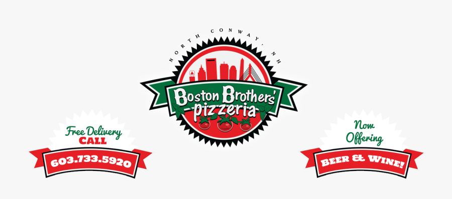 Boston Brothers Pizza, Transparent Clipart