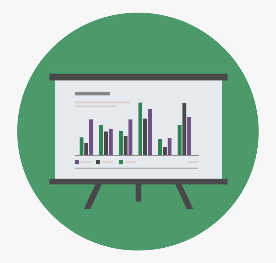 Large Graph Vector Art On A Green Circular Background - Beat Tape Vol. 1, Transparent Clipart