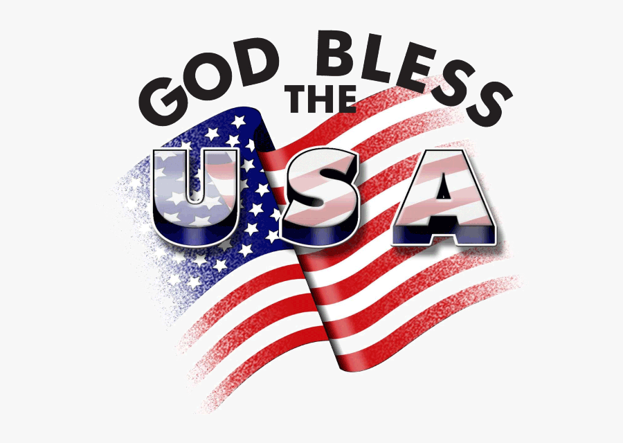 God Bless United States, Transparent Clipart
