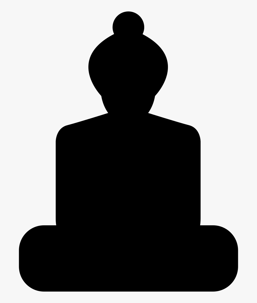 Sit In Meditation - Silhouette, Transparent Clipart