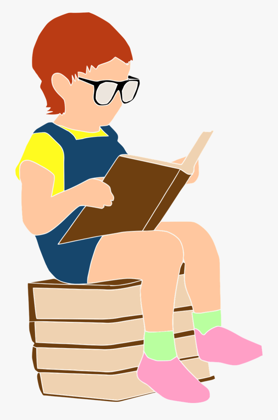 Child Reading Book Free Picture - Reading And Reflecting On Texts B Ed Practical File, Transparent Clipart