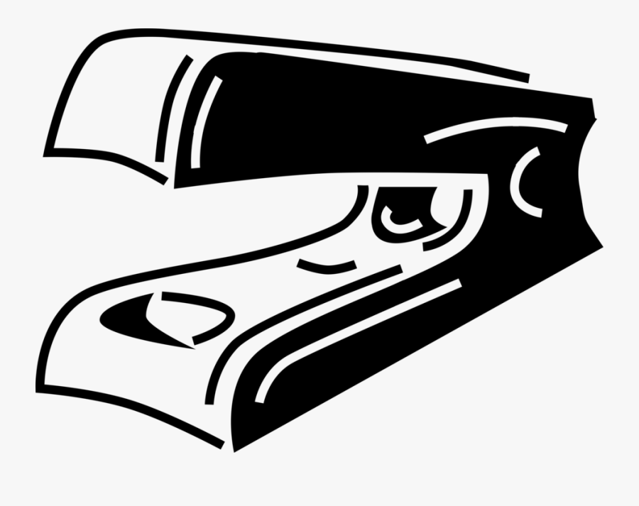 Vector Illustration Of Stapler Mechanical Device Joins , Free