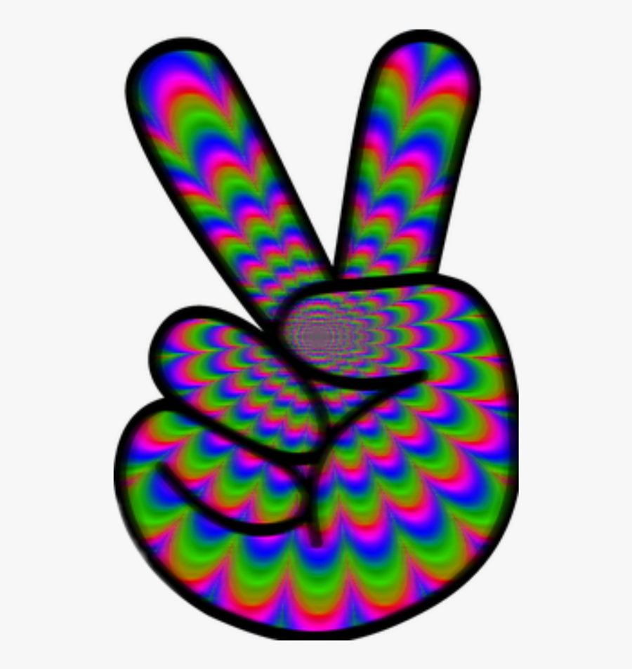 #peace #hippie #cool - Hippie Peace Sign Clip Art, Transparent Clipart