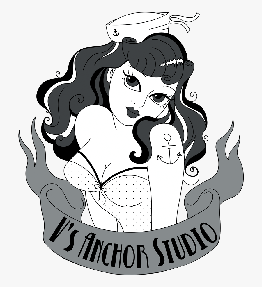 Com International Women"s Day Miss Pinup Uk Miss Pinup - Burlesque Pin Up Girl Illustration, Transparent Clipart