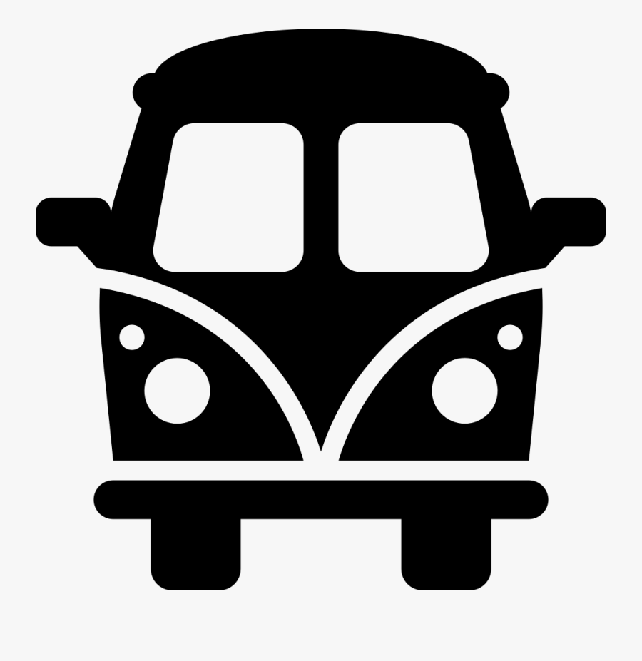 Hippie Van - Van Icon Transparent Background, Transparent Clipart