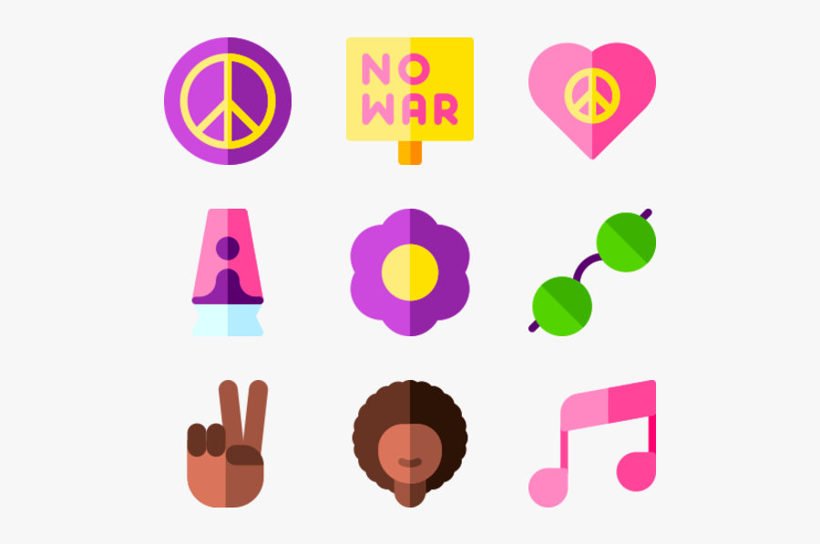 Hippies - Hippies Symbol, Transparent Clipart