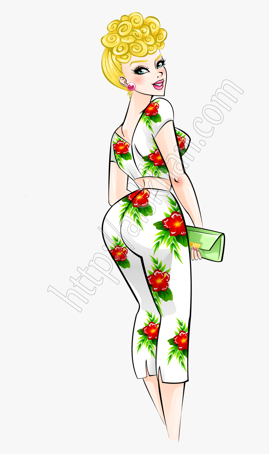 Poodlec - Pin Up Poodle, Transparent Clipart