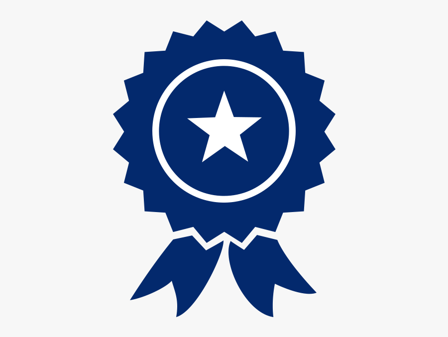 Ribbon Icon - Blue Ribbon Icon, Transparent Clipart