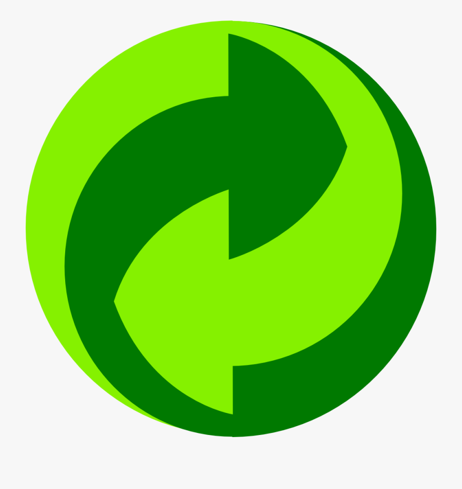 Green Dot Gruener Punkt - Simbolo Del Punto Verde, Transparent Clipart
