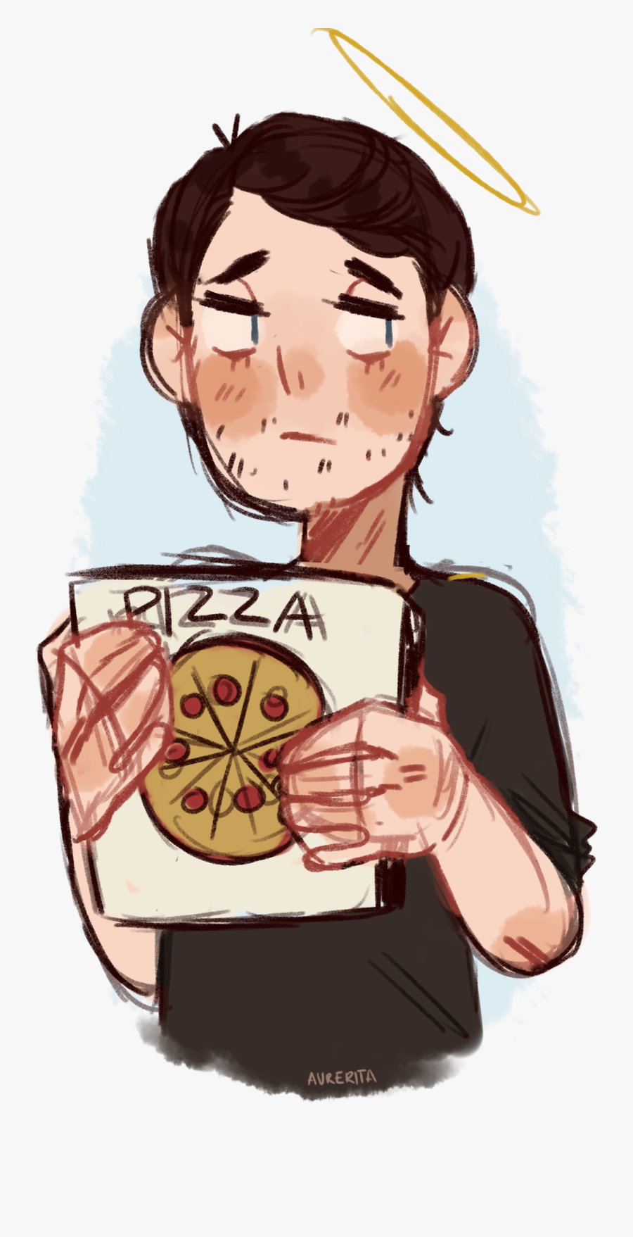 Transparent Pizza Man Png - Cartoon, Transparent Clipart