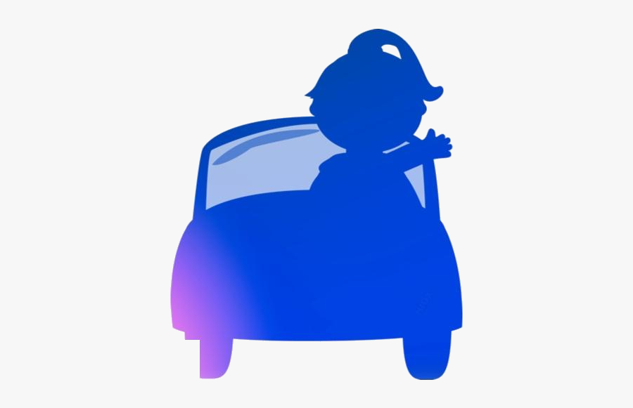 Transparent Girl Driving A Car Png Clip Art - Sitting, Transparent Clipart