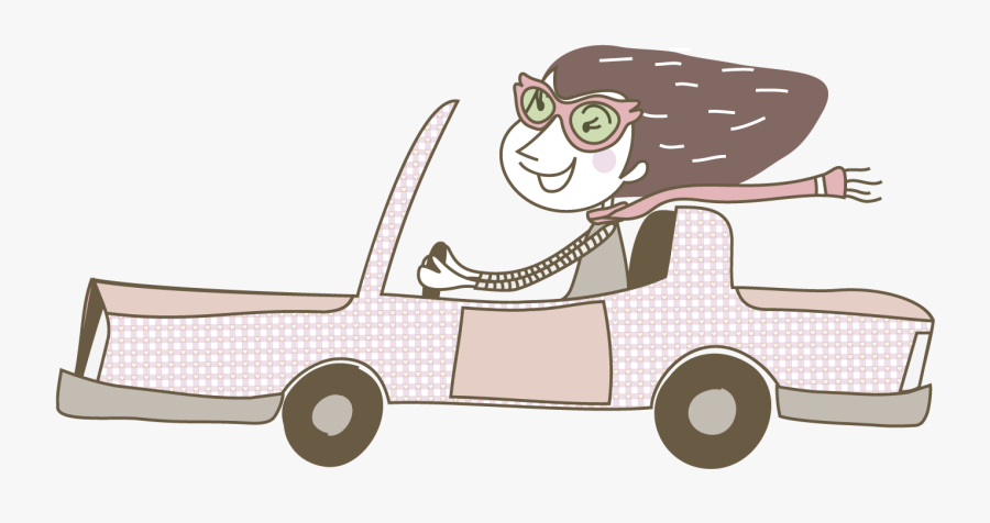 Transparent Drive A Car Clipart - การ์ตูน วาด ขับ รถ, Transparent Clipart