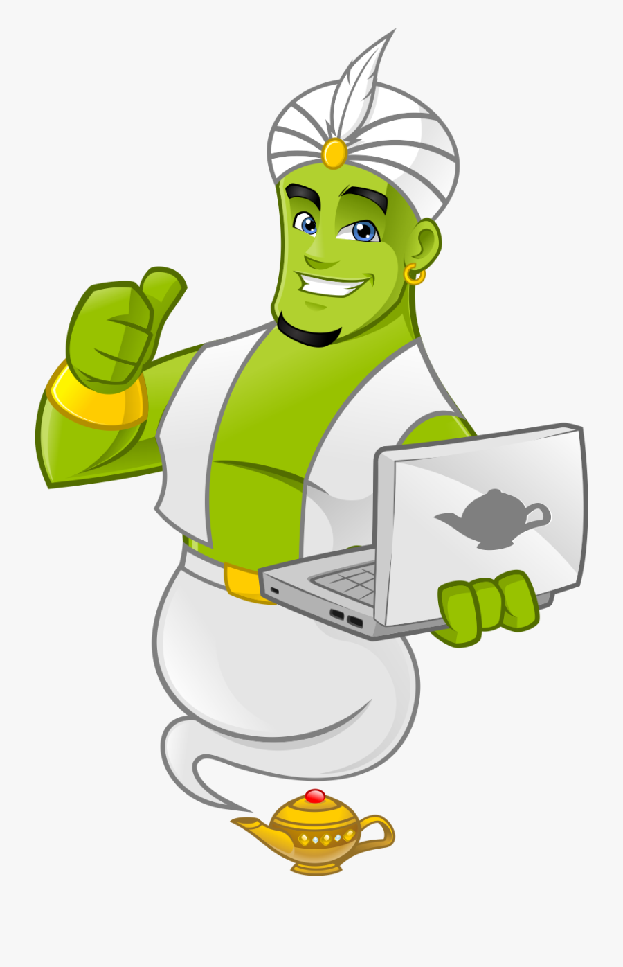 Driving Test Genie, Transparent Clipart