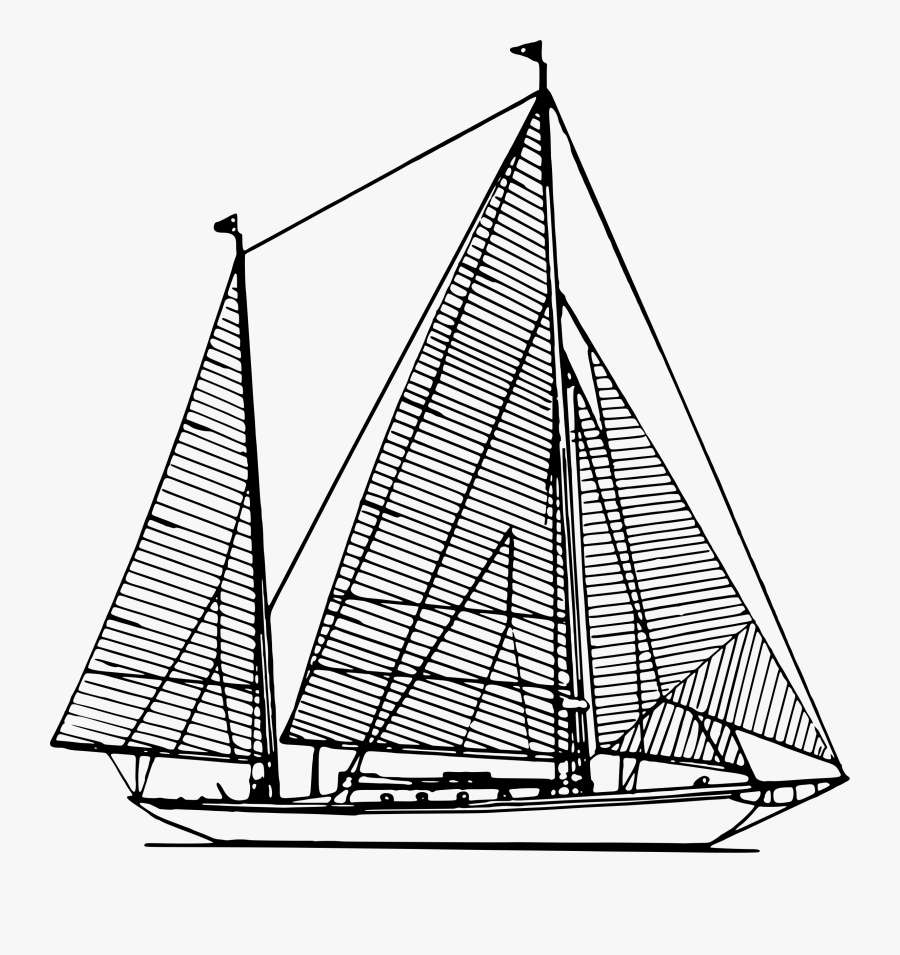 Sailing Ship - Transparent Background Sailboat Clip Art, Transparent Clipart