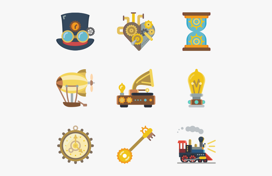 Steampunk, Transparent Clipart